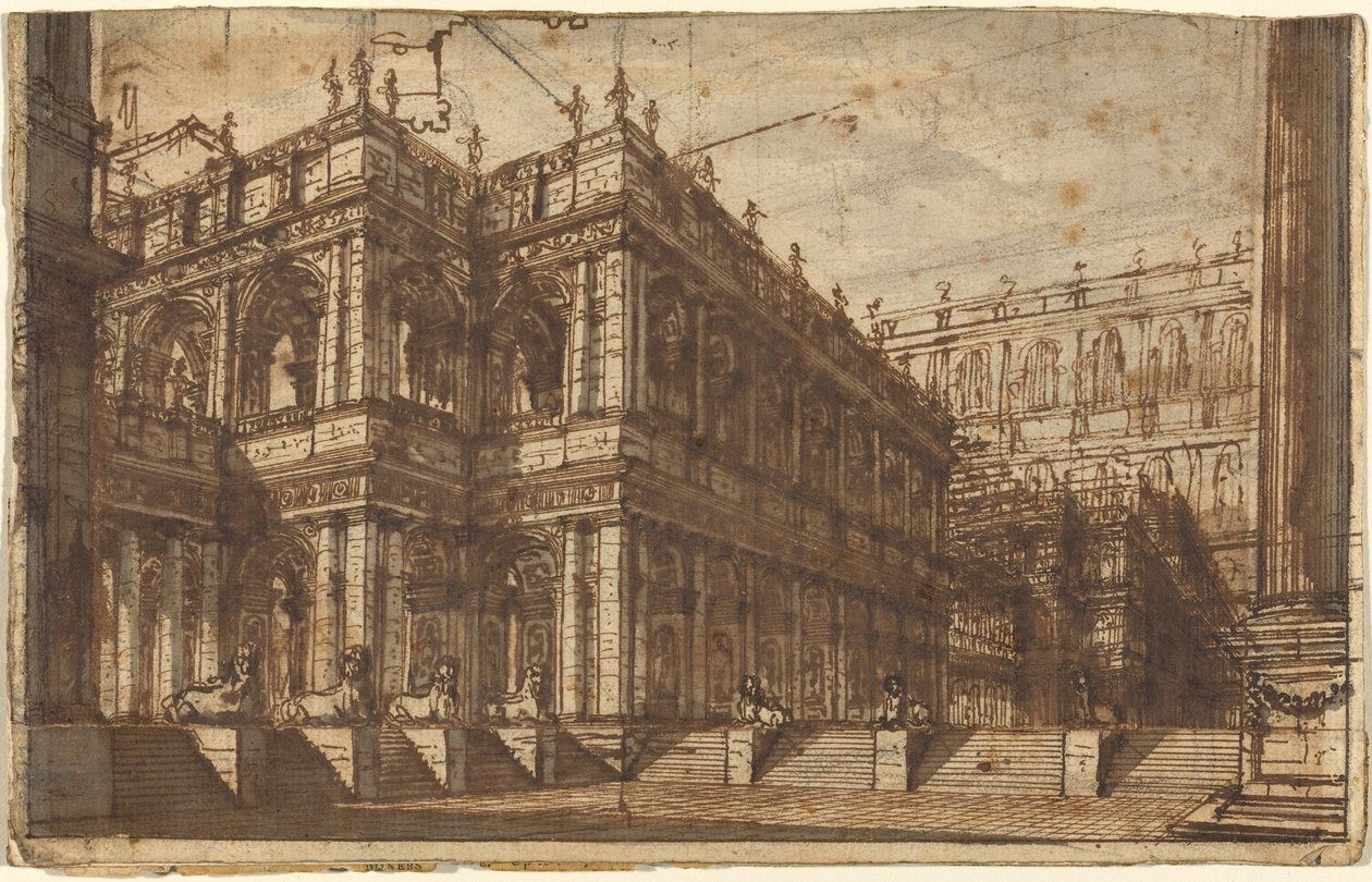 Un Antico Foro con Portici da Giovanni Battista Piranesi