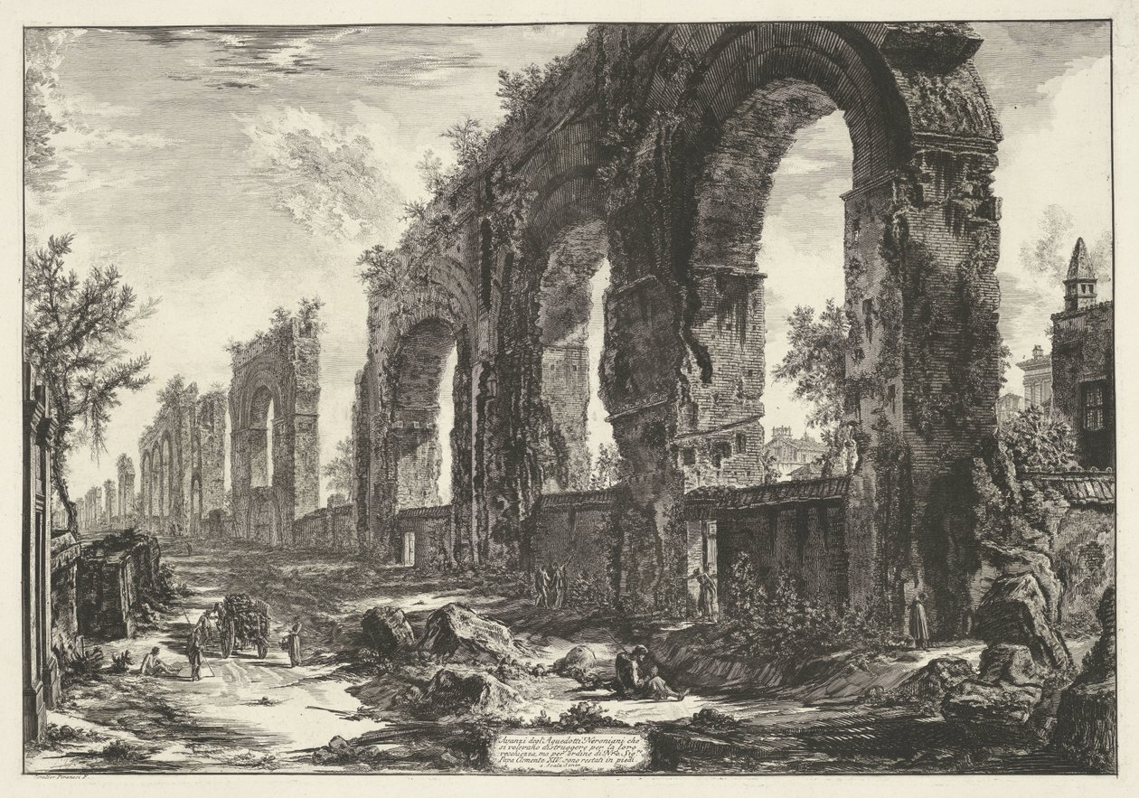 Acquedotto di Nerone a Roma da Giovanni Battista Piranesi