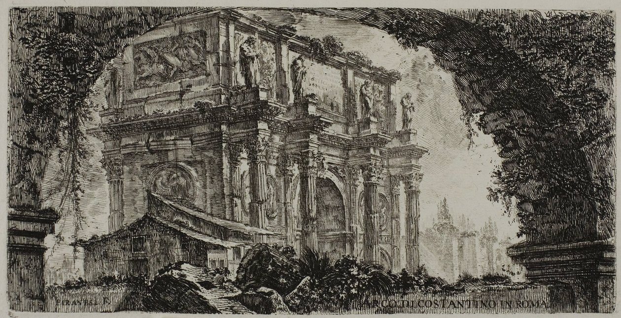 Arco di Costantino a Roma, tavola 9 da Alcune Vedute di Archi Trionfali e altri monumenti da Giovanni Battista Piranesi