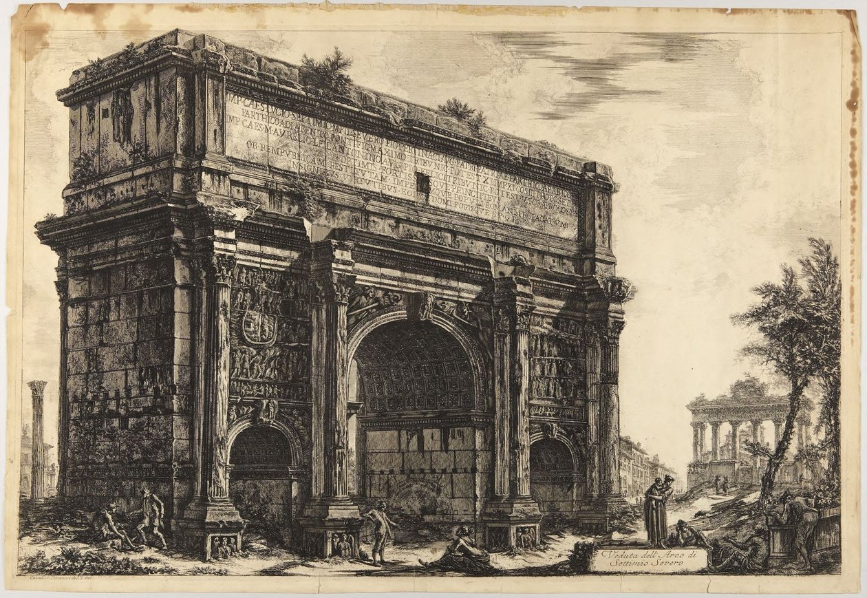 Arco di Settimio Severo da Giovanni Battista Piranesi