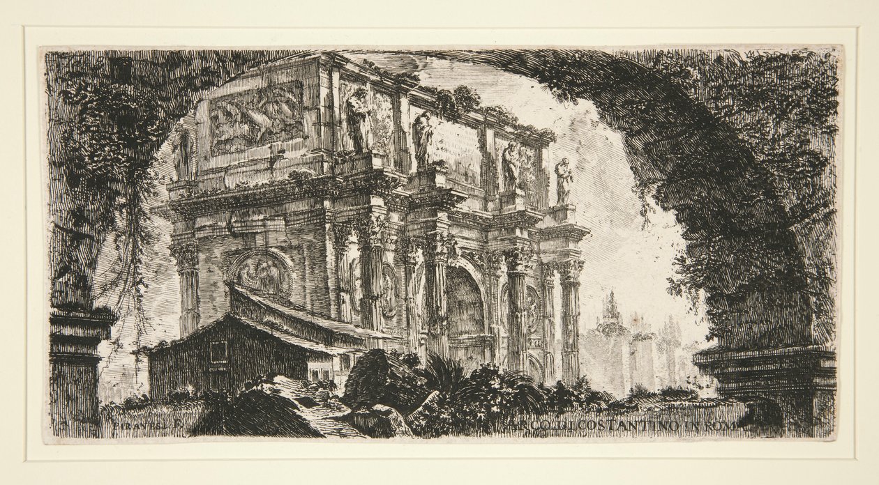 Arco di Costantino a Roma, da Alcune Vedute di Archi Trionfali ed altri monumenti da Giovanni Battista Piranesi