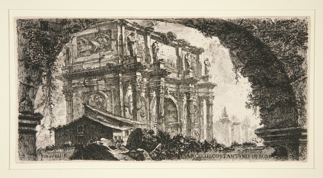 Arco di Costantino a Roma, da Alcune vedute di archi trionfali ed altri monumenti da Giovanni Battista Piranesi