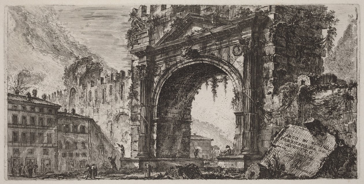 Arco di Rimini costruito da Augusto da Giovanni Battista Piranesi