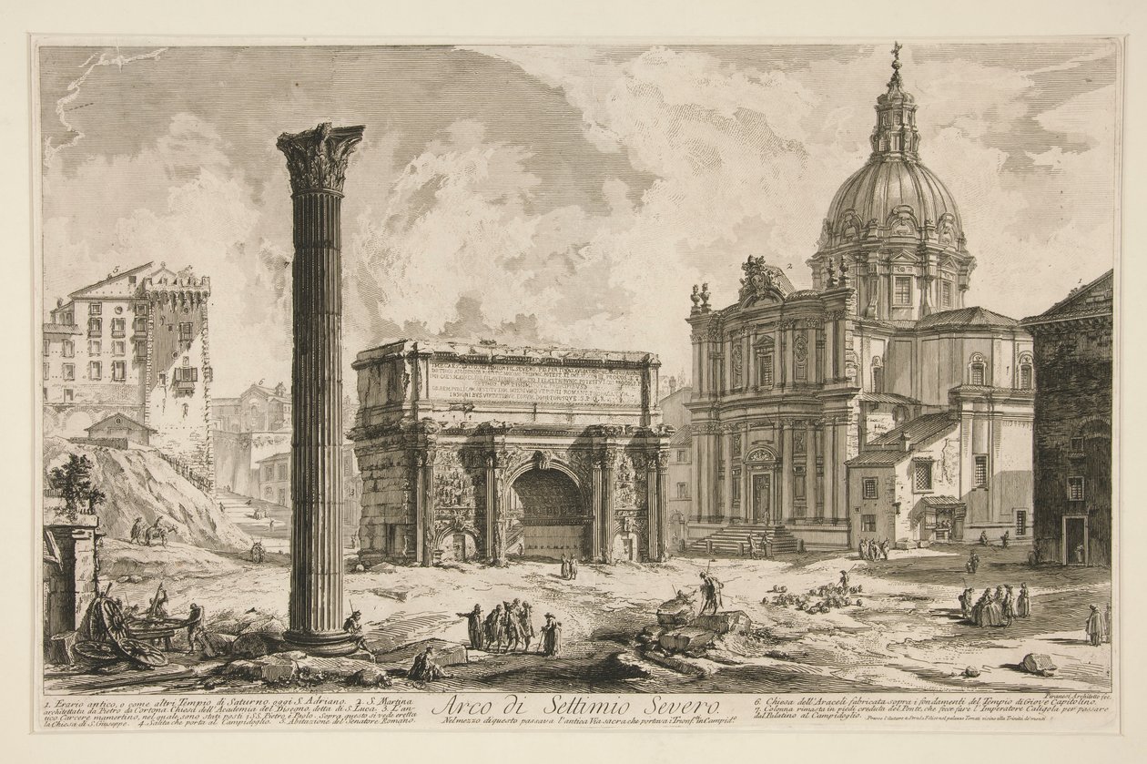 Arco di Settimio Severo, da Vedute di Roma da Giovanni Battista Piranesi
