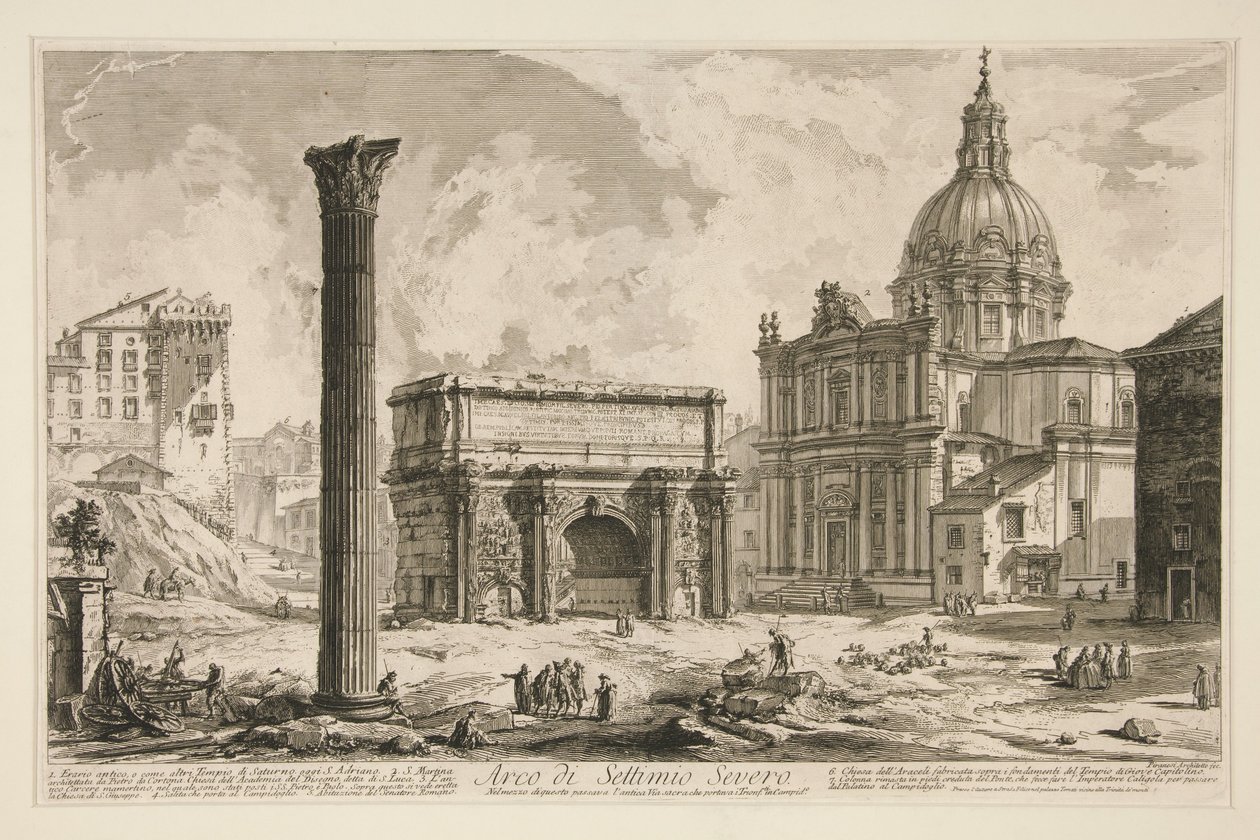Arco di Settimio Severo, da Vedute di Roma da Giovanni Battista Piranesi