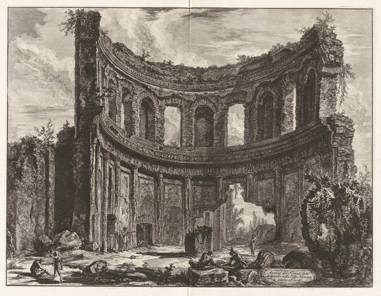 Resti del Tempio detto di Apollo nella Villa Adriana vicino a Tivoli da Giovanni-Battista Piranesi