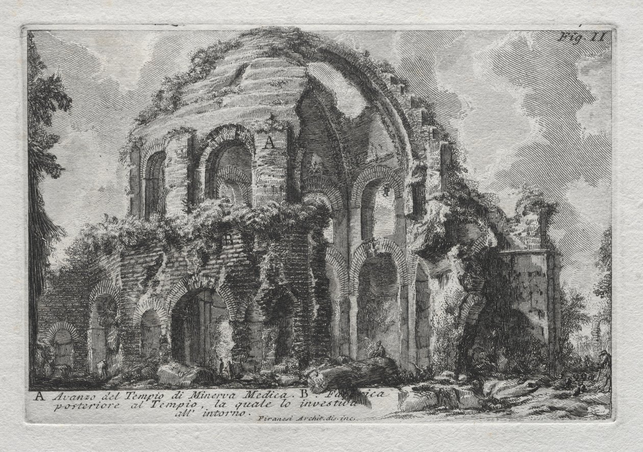 Avanzo del Tempio di Minerva Medica da Giovanni Battista Piranesi