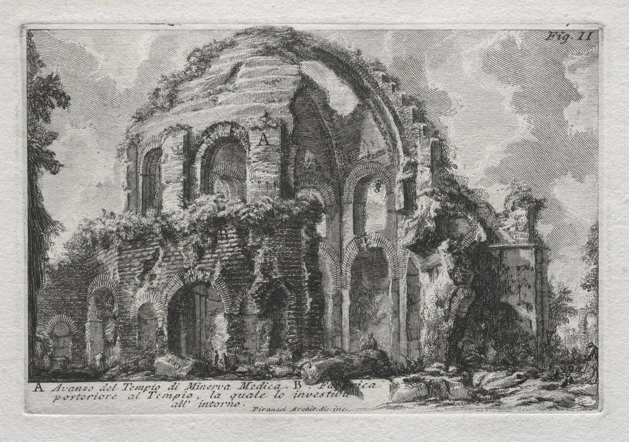 Avanzo del Tempio di Minerva Medica da Giovanni Battista Piranesi