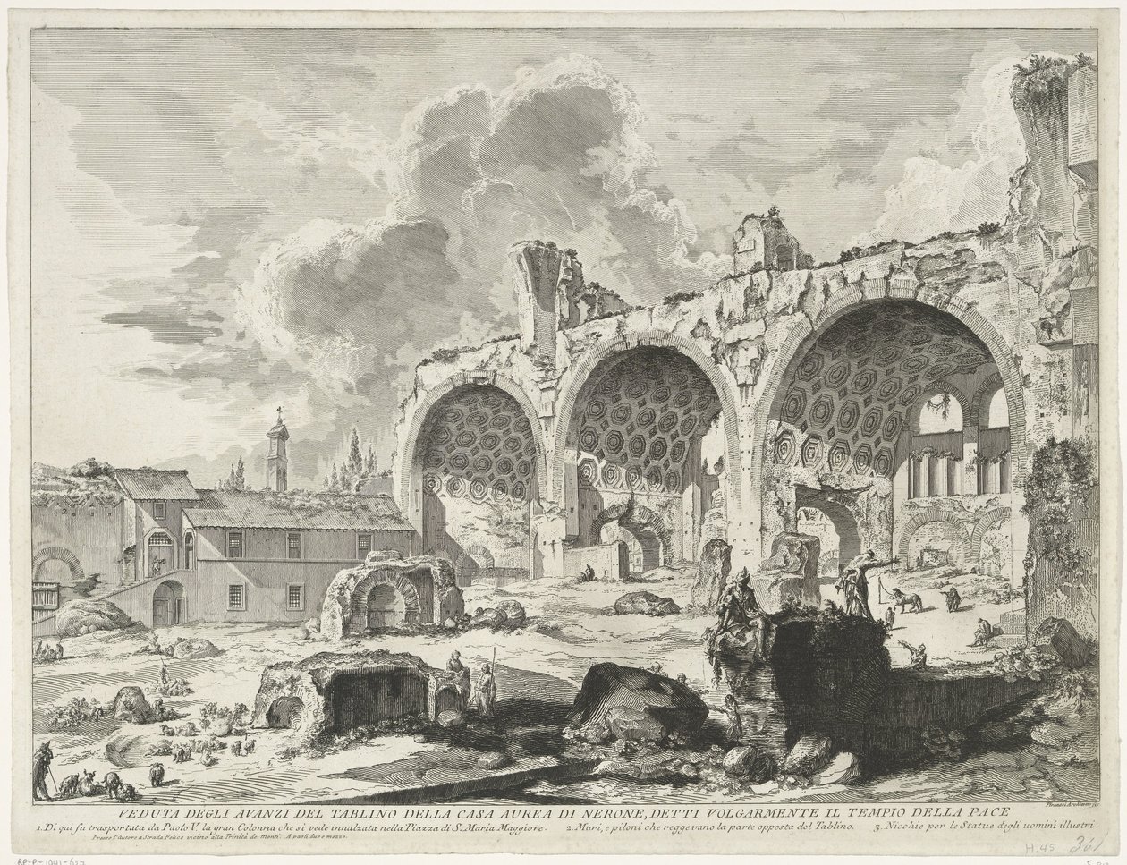 Basilica di Massenzio a Roma da Giovanni Battista Piranesi