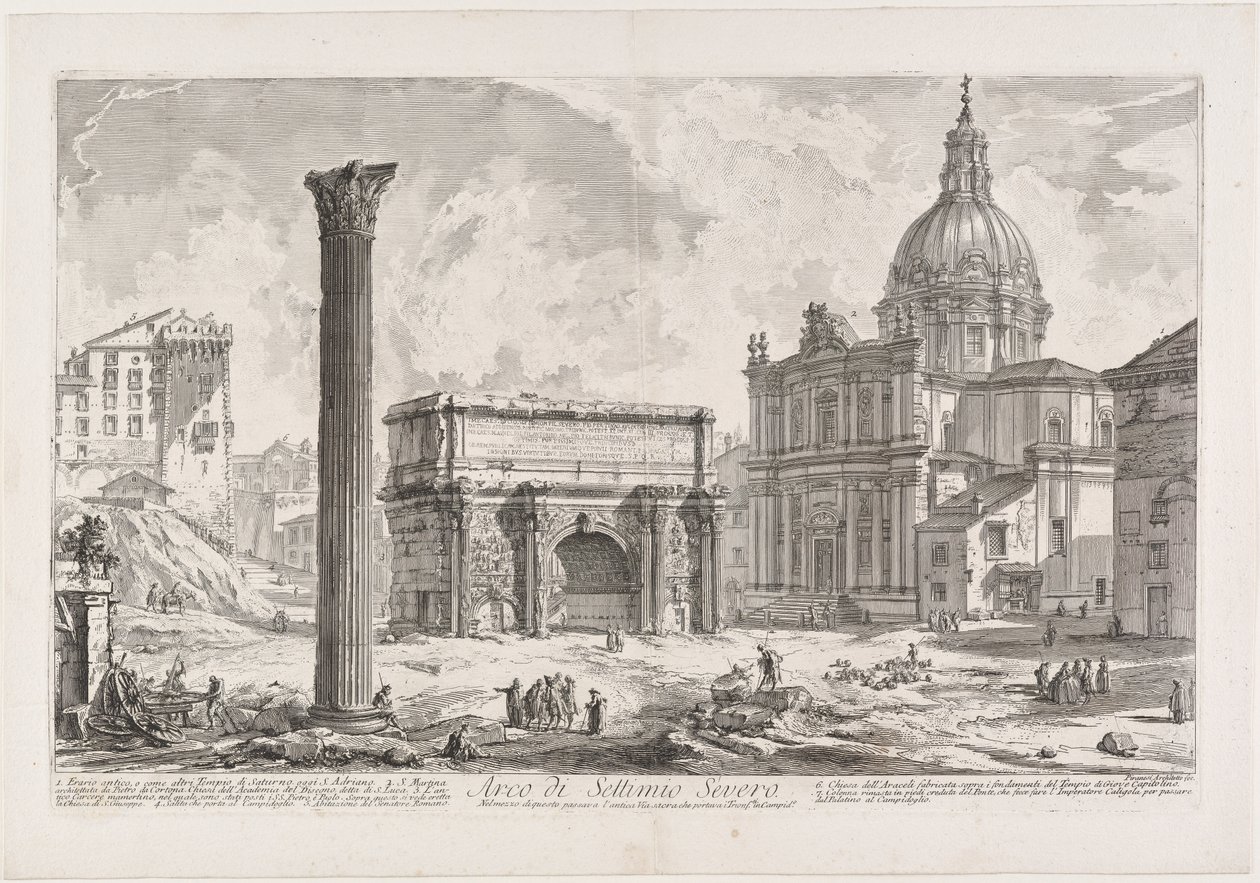 Arco di Settimio Severo da Giovanni Battista Piranesi