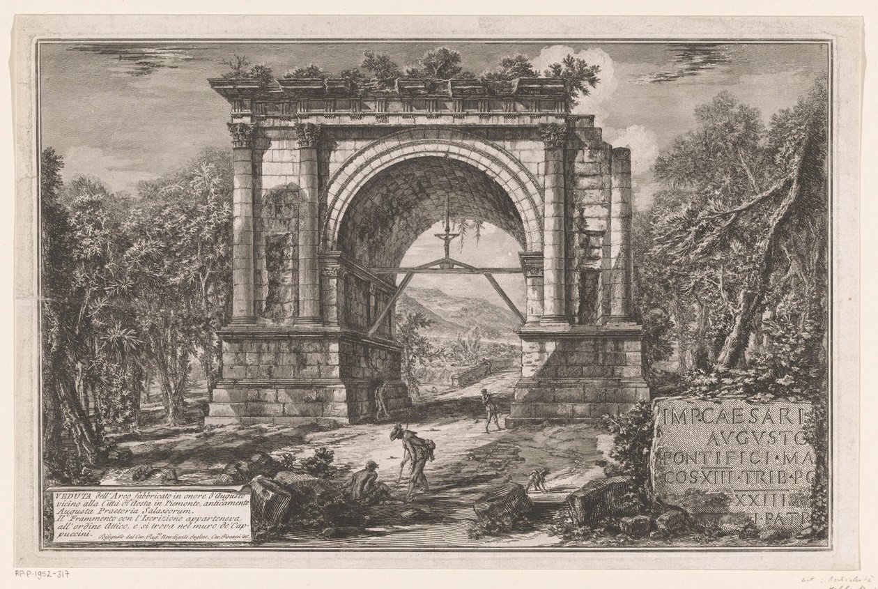 Arco di Augusto ad Aosta da Giovanni Battista Piranesi