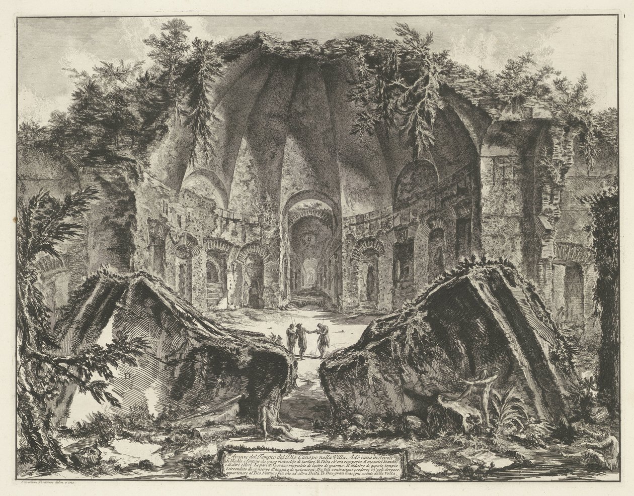 Canopo nella Villa Adriana a Tivoli da Giovanni Battista Piranesi
