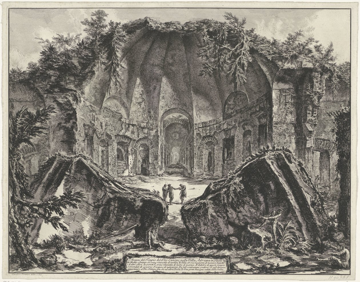 Canopo nella Villa Adriana a Tivoli da Giovanni Battista Piranesi