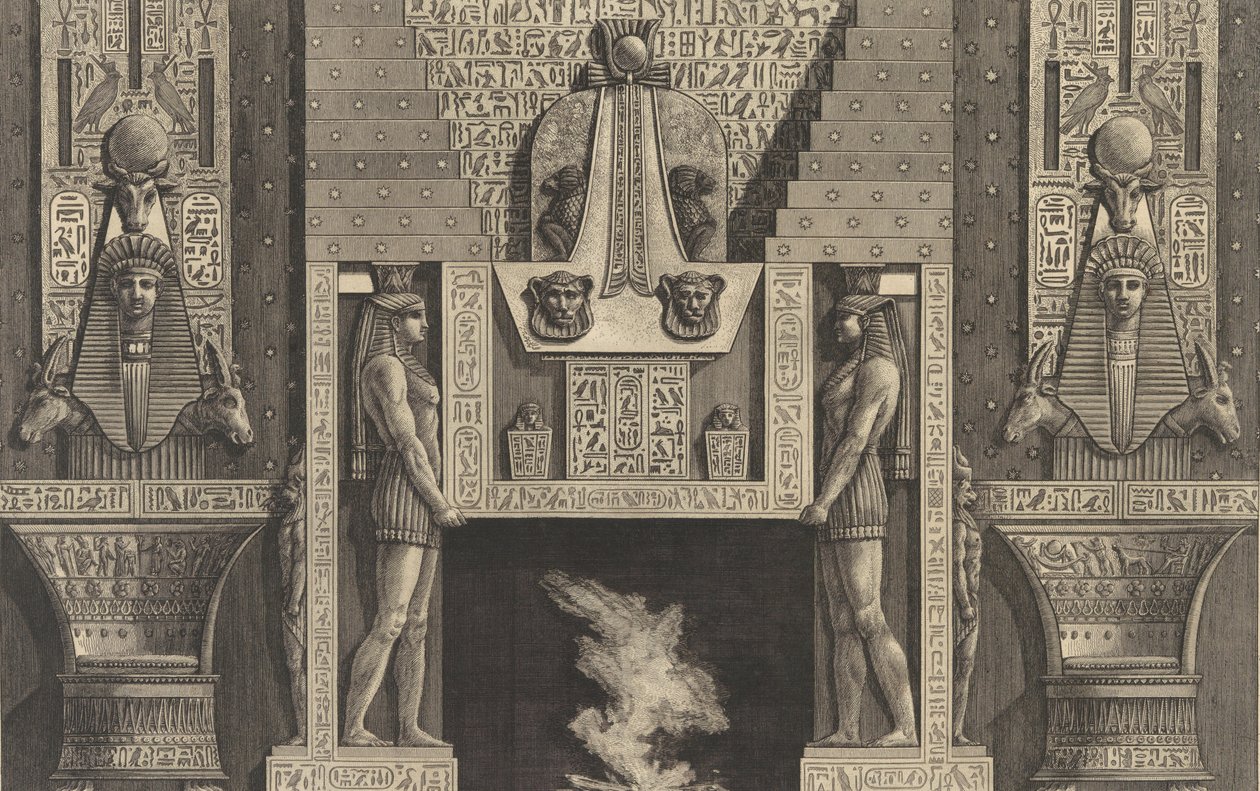 Camino in stile egiziano da Giovanni Battista Piranesi