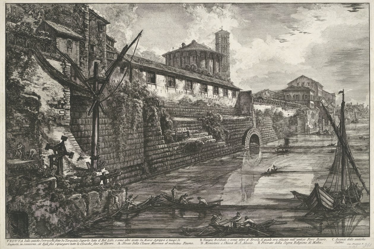 Cloaca Massima a Roma da Giovanni Battista Piranesi