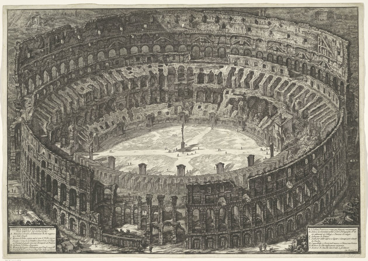 Colosseo a Roma da Giovanni Battista Piranesi