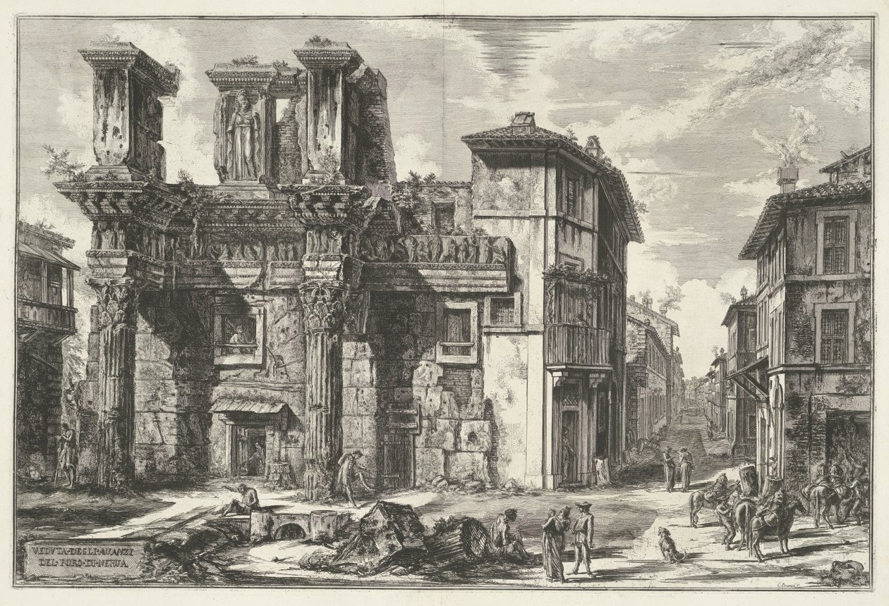 Foro di Nerva a Roma da Giovanni Battista Piranesi