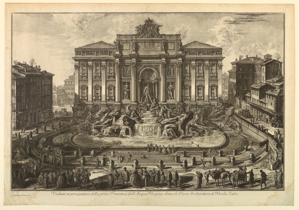 Fontana di Trevi da Giovanni Battista Piranesi