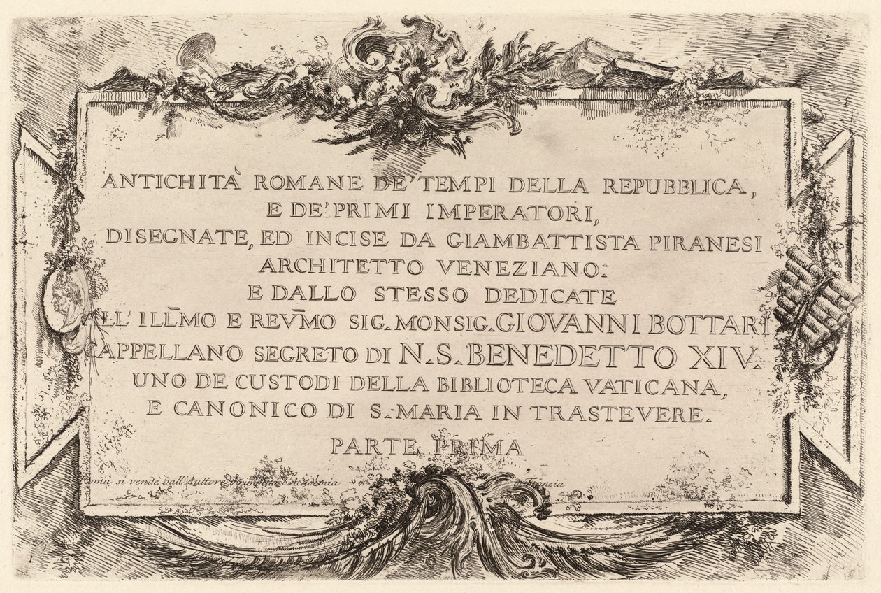Frontespizio da Giovanni-Battista Piranesi