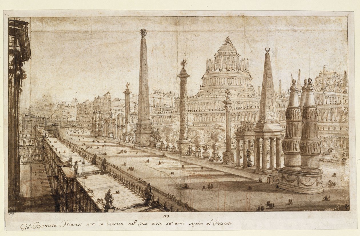 Ricostruzione ideale del Circo Massimo da Giovanni Battista Piranesi