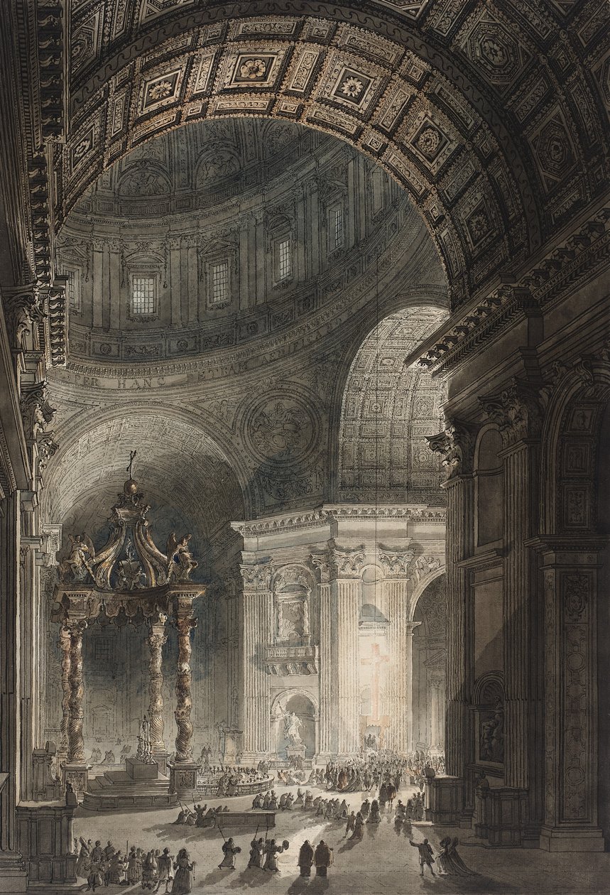 Illuminazione della Croce a San Pietro il Venerdì Santo, 1787 da Giovanni Battista Piranesi