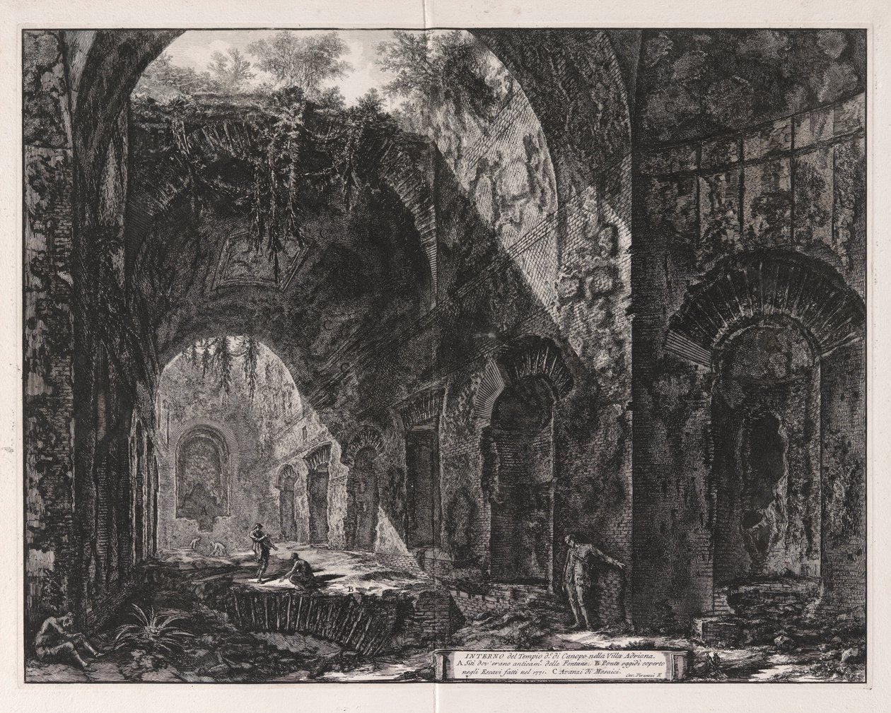 Interno del Tempio detto di Canopo nella Villa Adriana da Giovanni Battista Piranesi