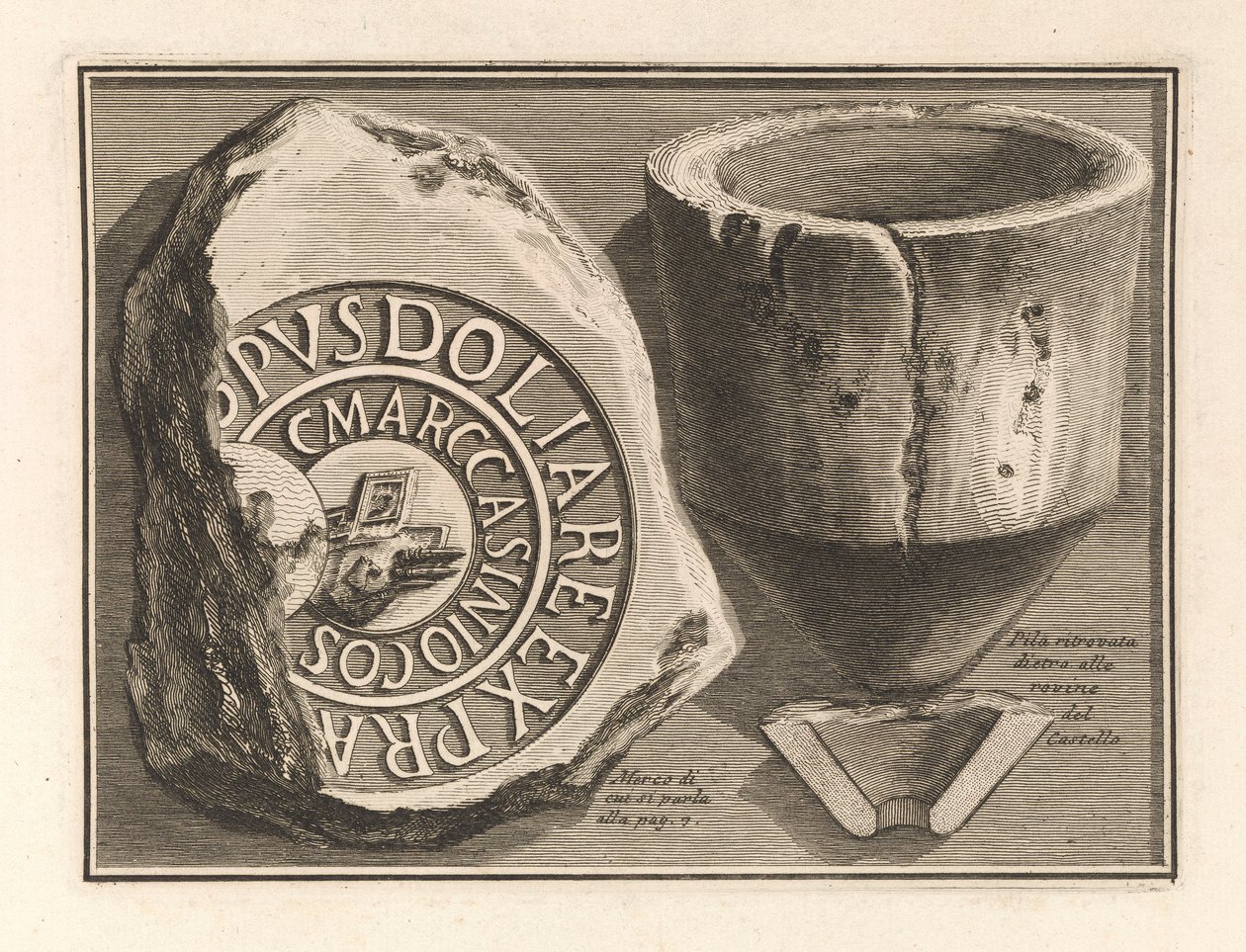 Le rovine del castello dell da Giovanni Battista Piranesi