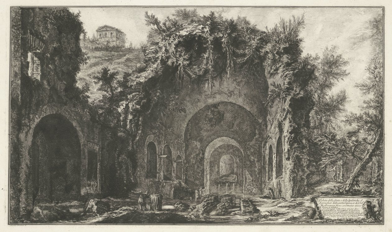 Ninfeo di Egeria presso Roma da Giovanni Battista Piranesi
