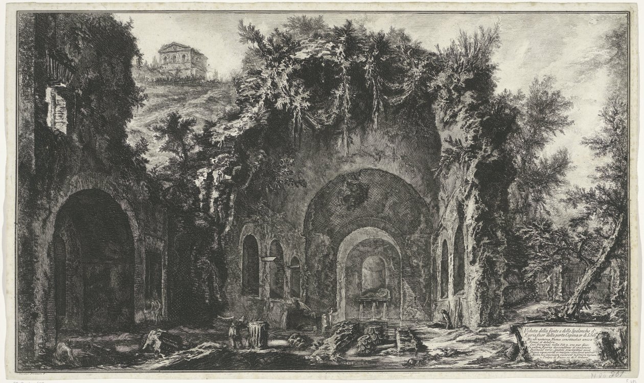Ninfeo di Egeria vicino a Roma da Giovanni Battista Piranesi