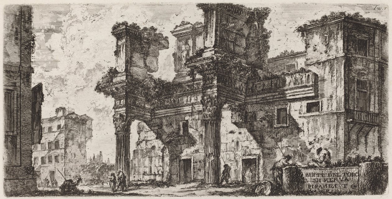 Parte del Foro di Nerva da Giovanni Battista Piranesi