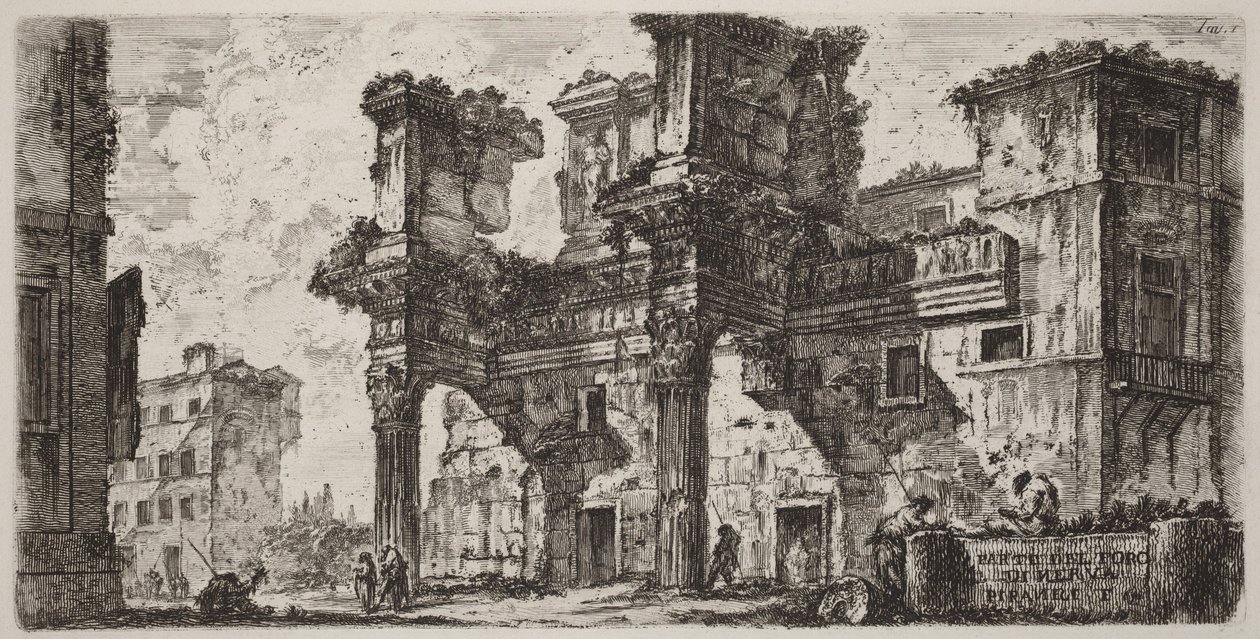 Parte del Foro di Nerva da Giovanni Battista Piranesi