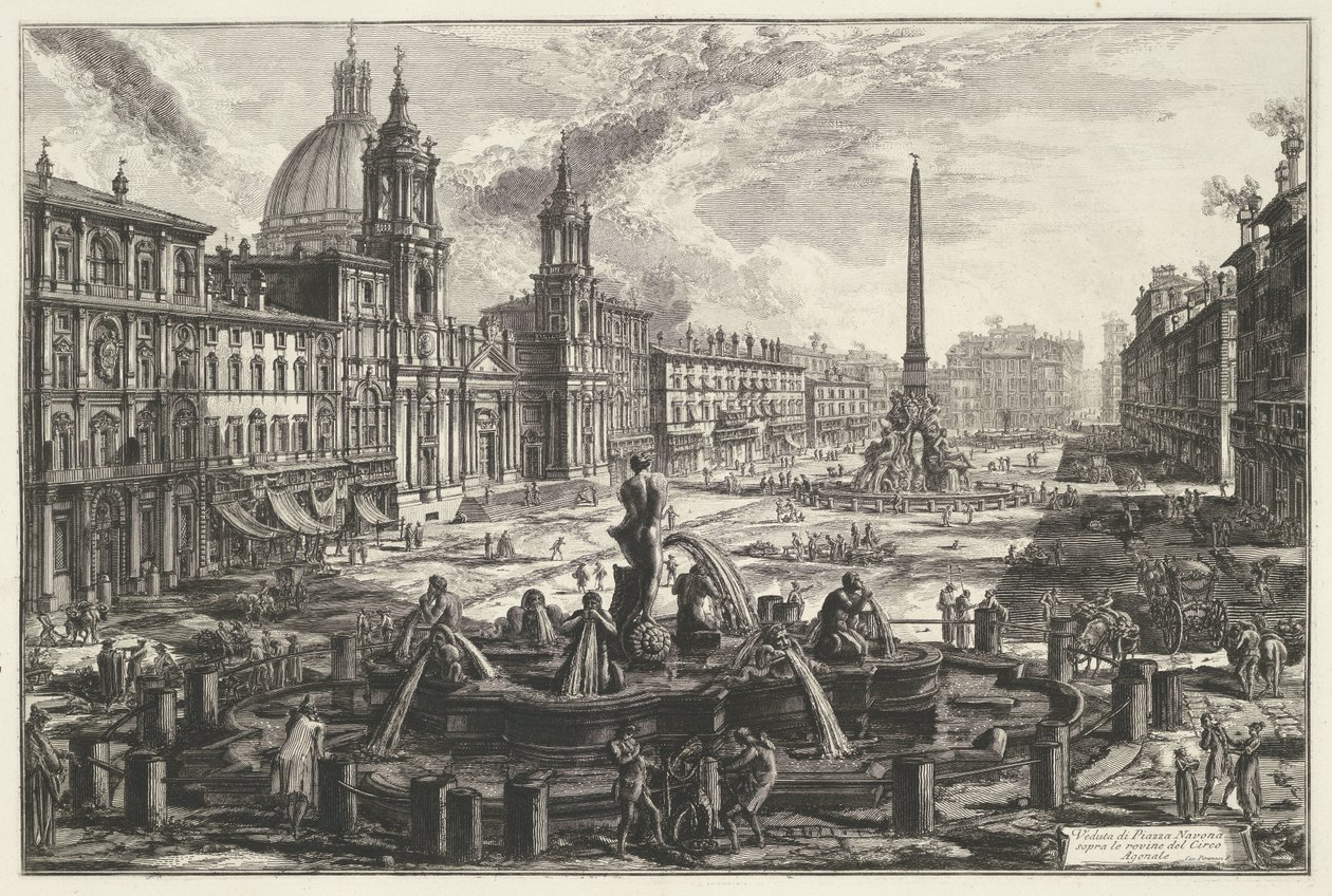 Piazza Navona a Roma da Giovanni Battista Piranesi