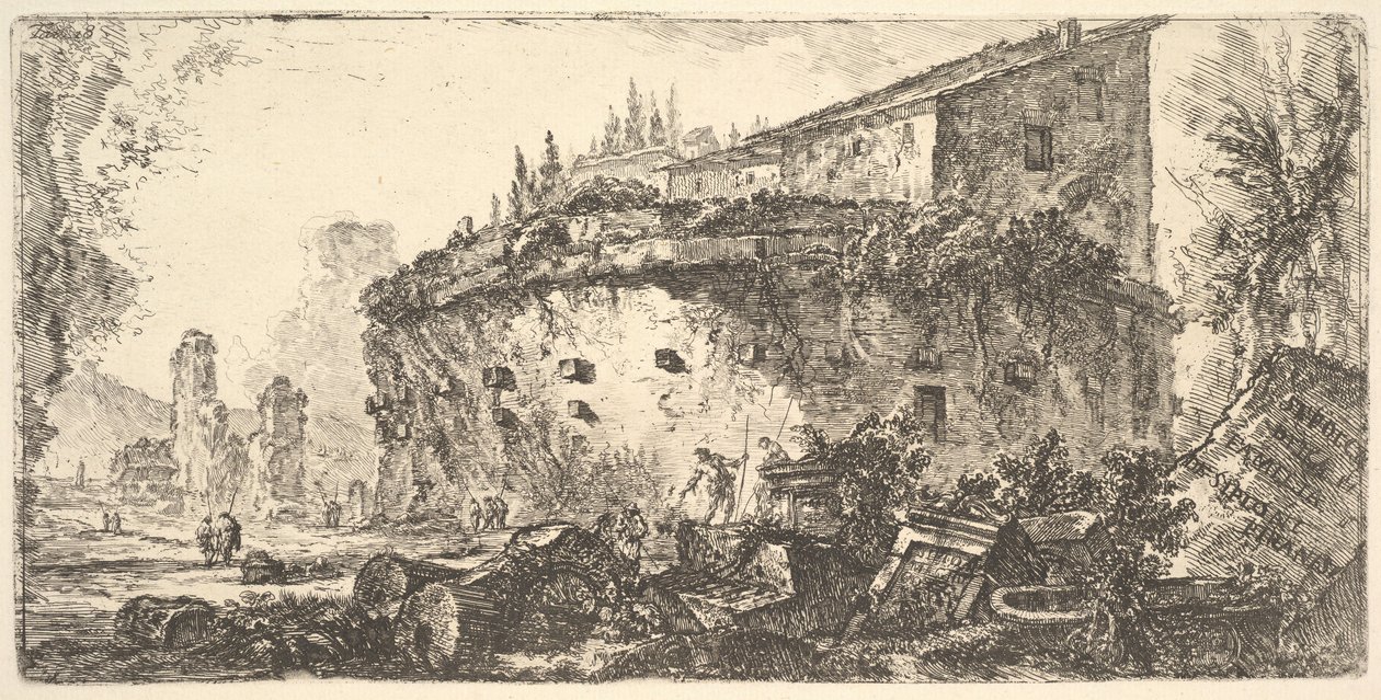 Tomba degli Scipioni (dettaglio), ca. 1748 da Giovanni Battista Piranesi