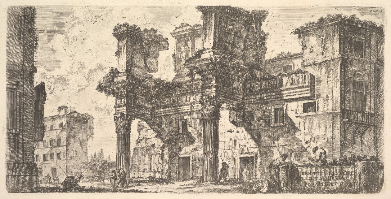 Parte del Foro di Nerva da Giovanni Battista Piranesi