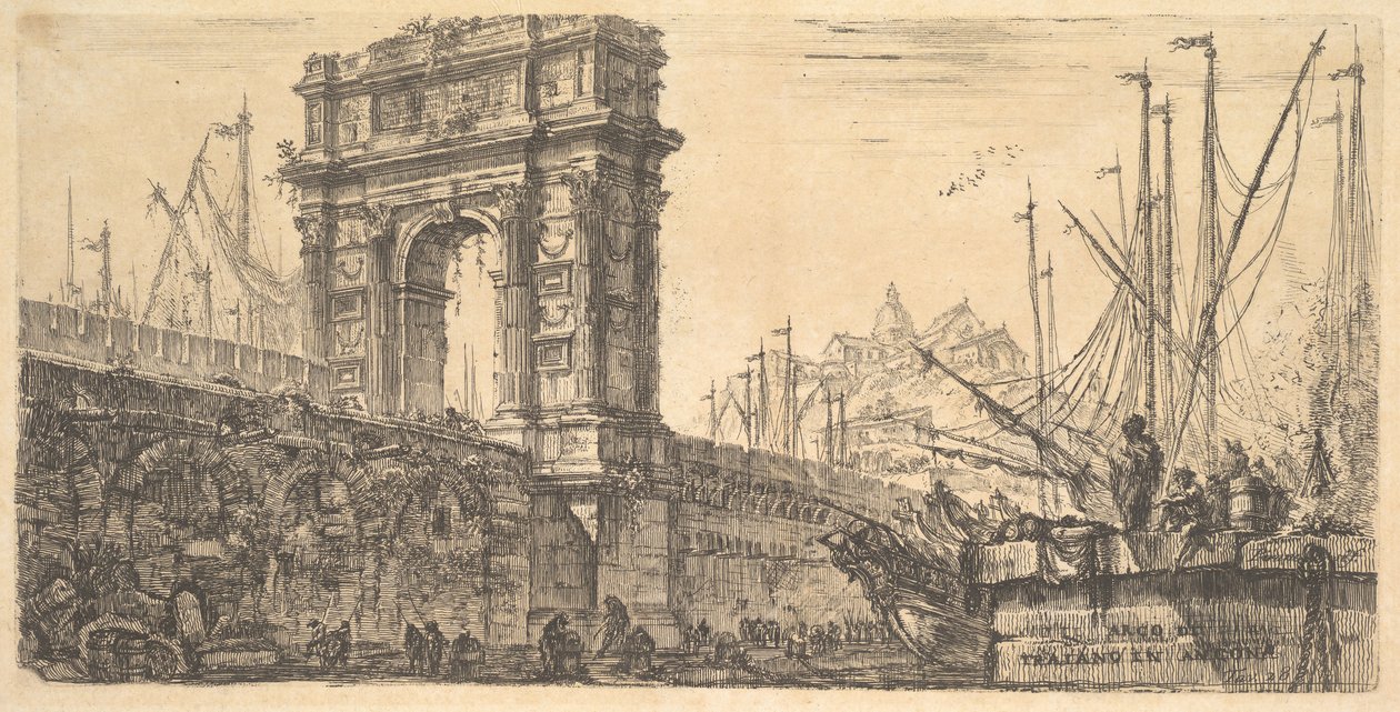 Arco di Traiano ad Ancona (dettaglio) da Giovanni Battista Piranesi