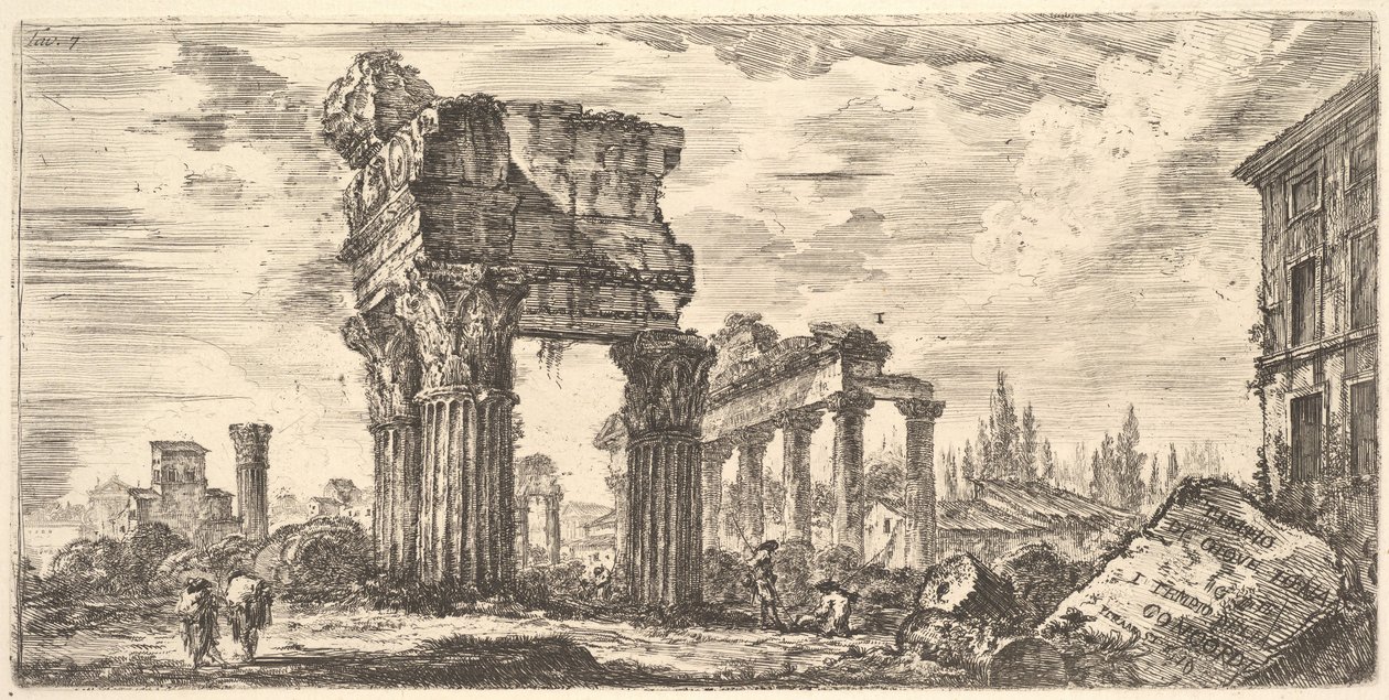 Tempio di Giove Tonante da Giovanni Battista Piranesi