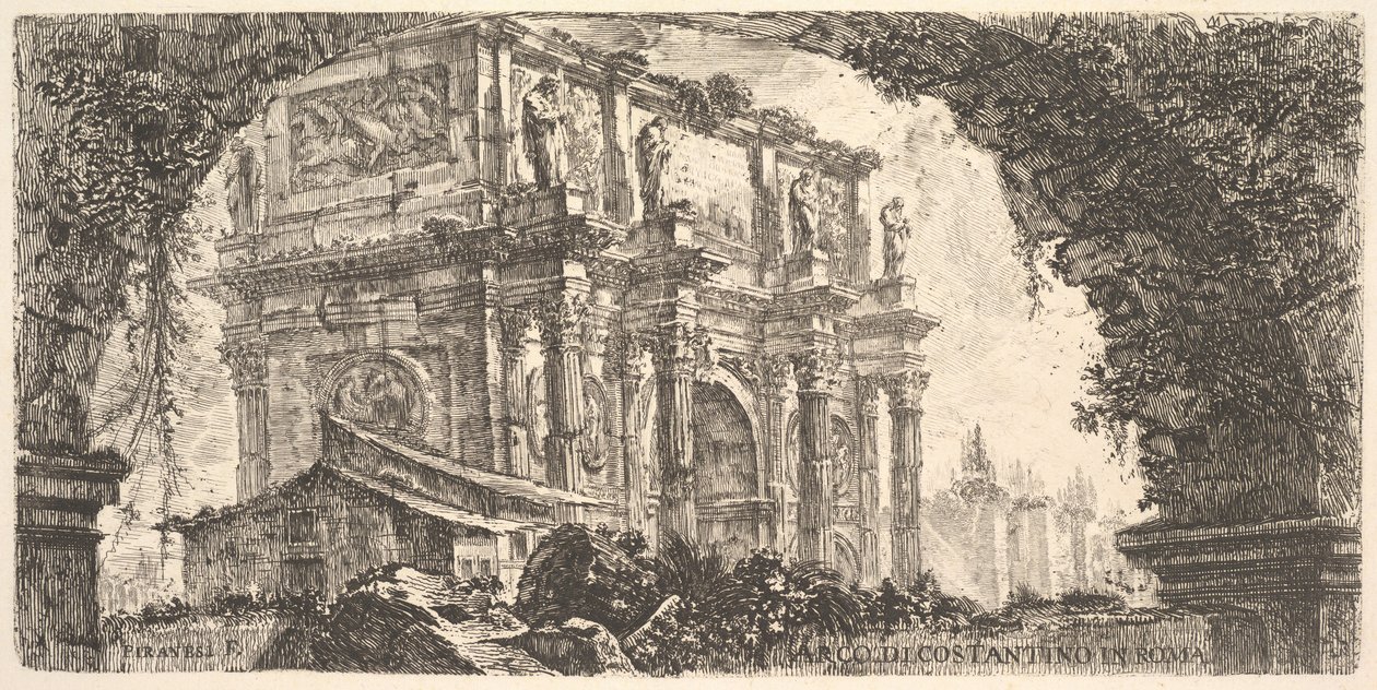 Tavola 9: Arco di Costantino a Roma da Giovanni Battista Piranesi