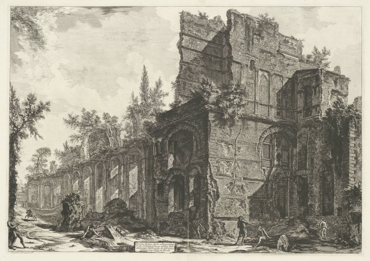 Pretorio nella Villa Adriana a Tivoli da Giovanni Battista Piranesi