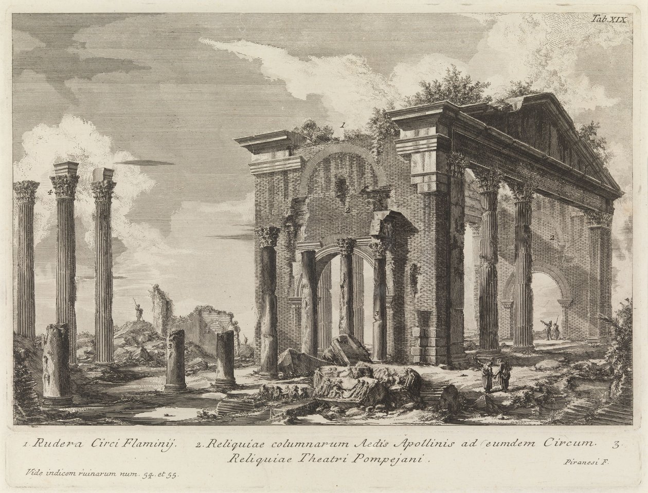 Rovine del Portico di Ottavia da Giovanni Battista Piranesi