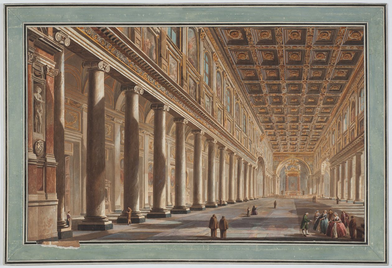 Santa Maria Maggiore, interno, Roma da Giovanni Battista Piranesi