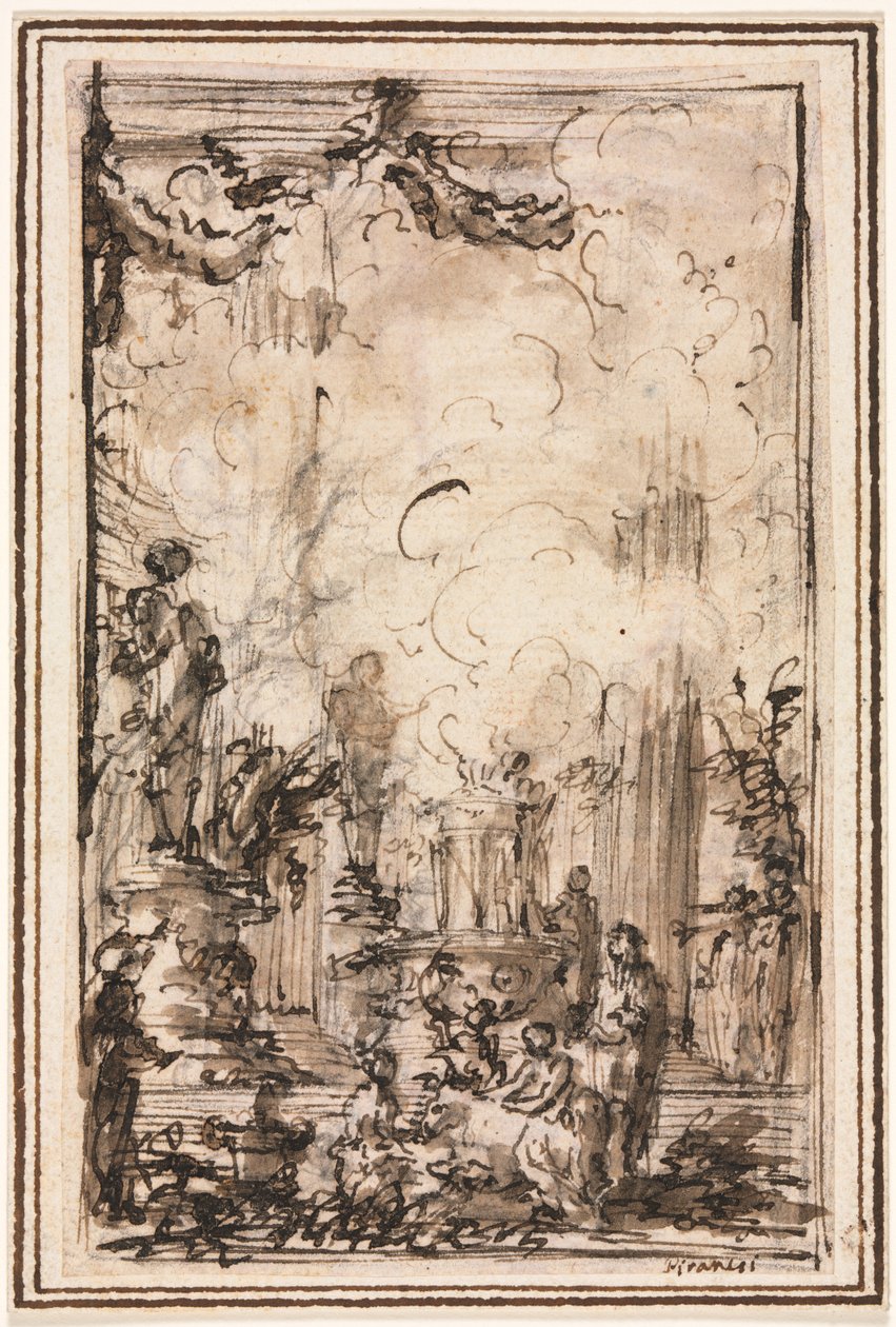 Offerta Sacrificale in un Tempio, dopo il 1750 da Giovanni Battista Piranesi