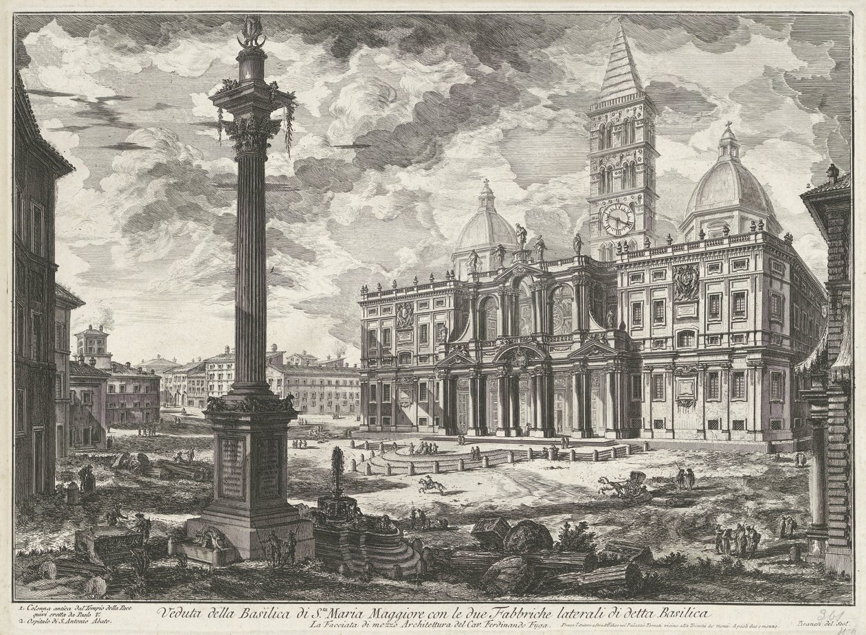 Santa Maria Maggiore a Roma (serie: Vedute di Roma) da Giovanni Battista Piranesi