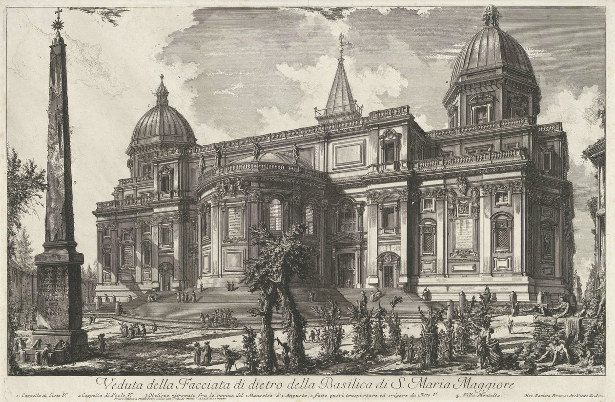 Santa Maria Maggiore a Roma da Giovanni Battista Piranesi