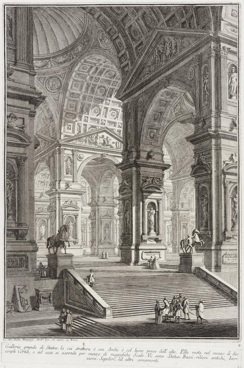Galleria di sculture da Giovanni Battista Piranesi