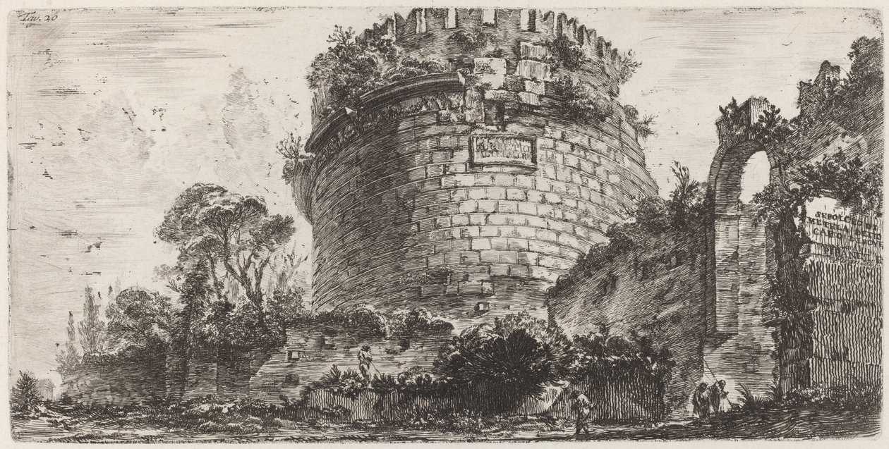 Sepolcro di Metella detto Capo di Bove da Giovanni Battista Piranesi