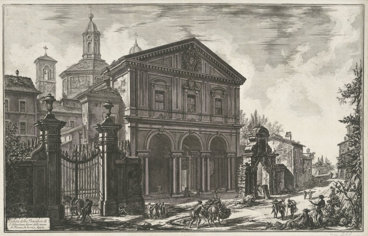 San Sebastiano fuori le mura a Roma da Giovanni Battista Piranesi