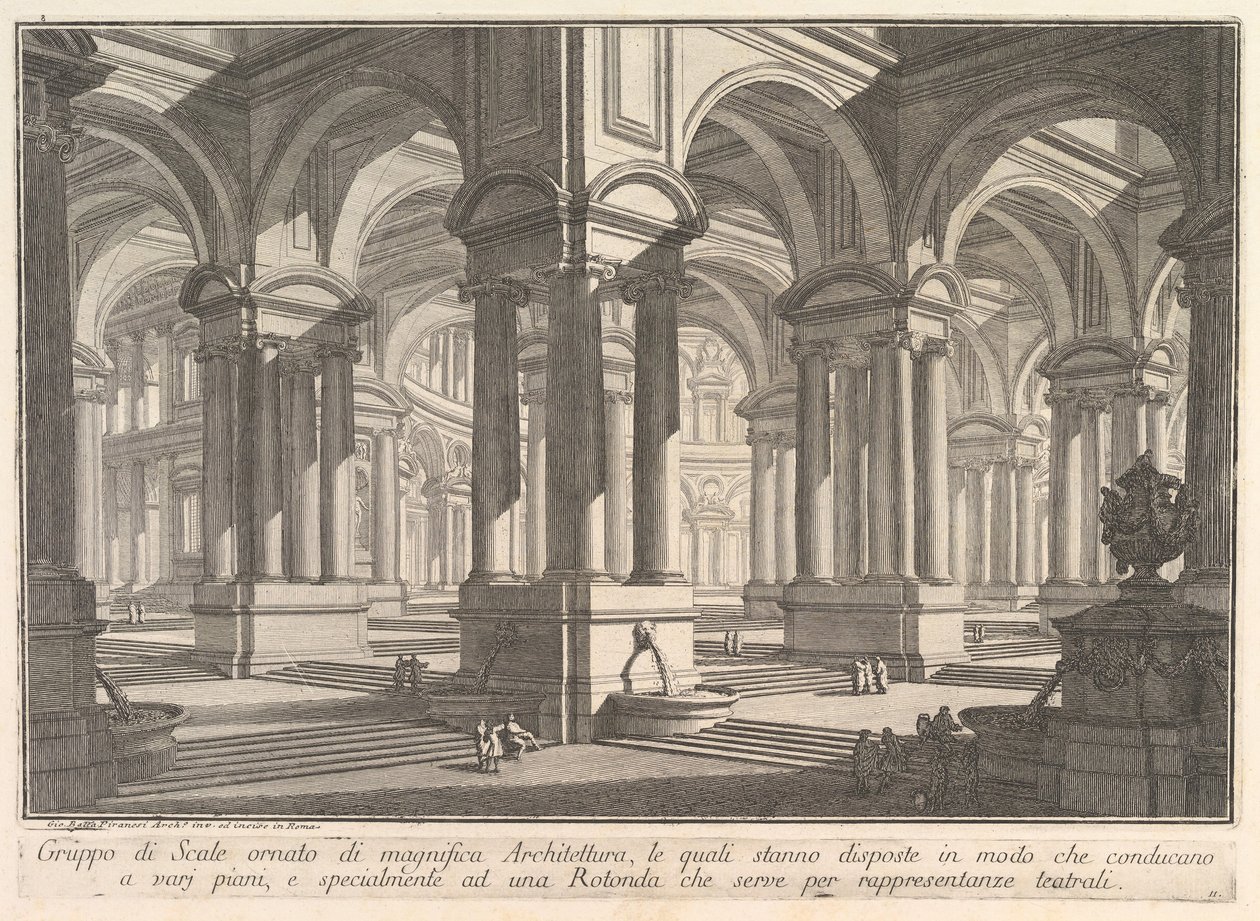 Scale adornate da magnifica architettura, ca. 1750 da Giovanni Battista Piranesi