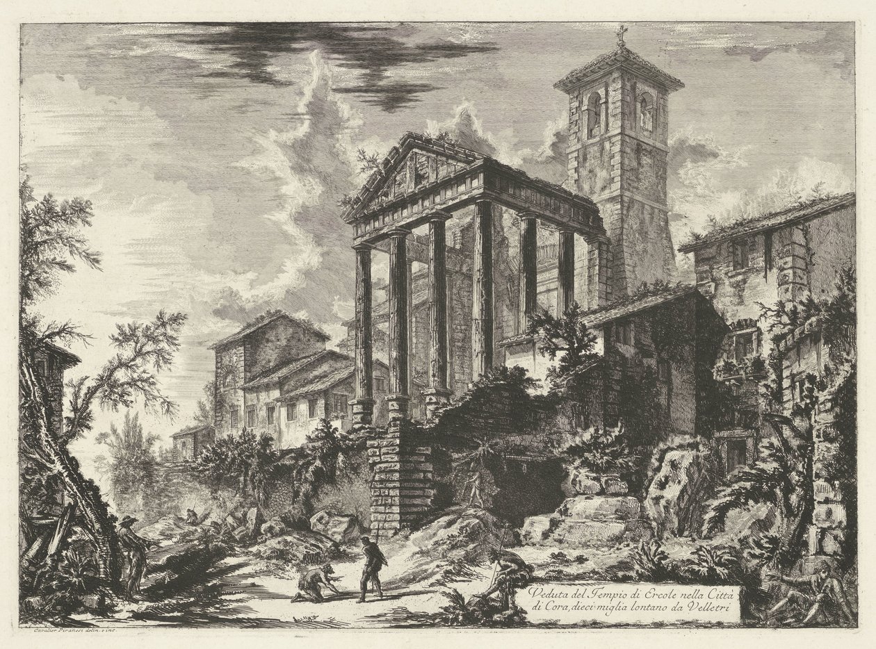 Tempio di Ercole a Cori da Giovanni Battista Piranesi
