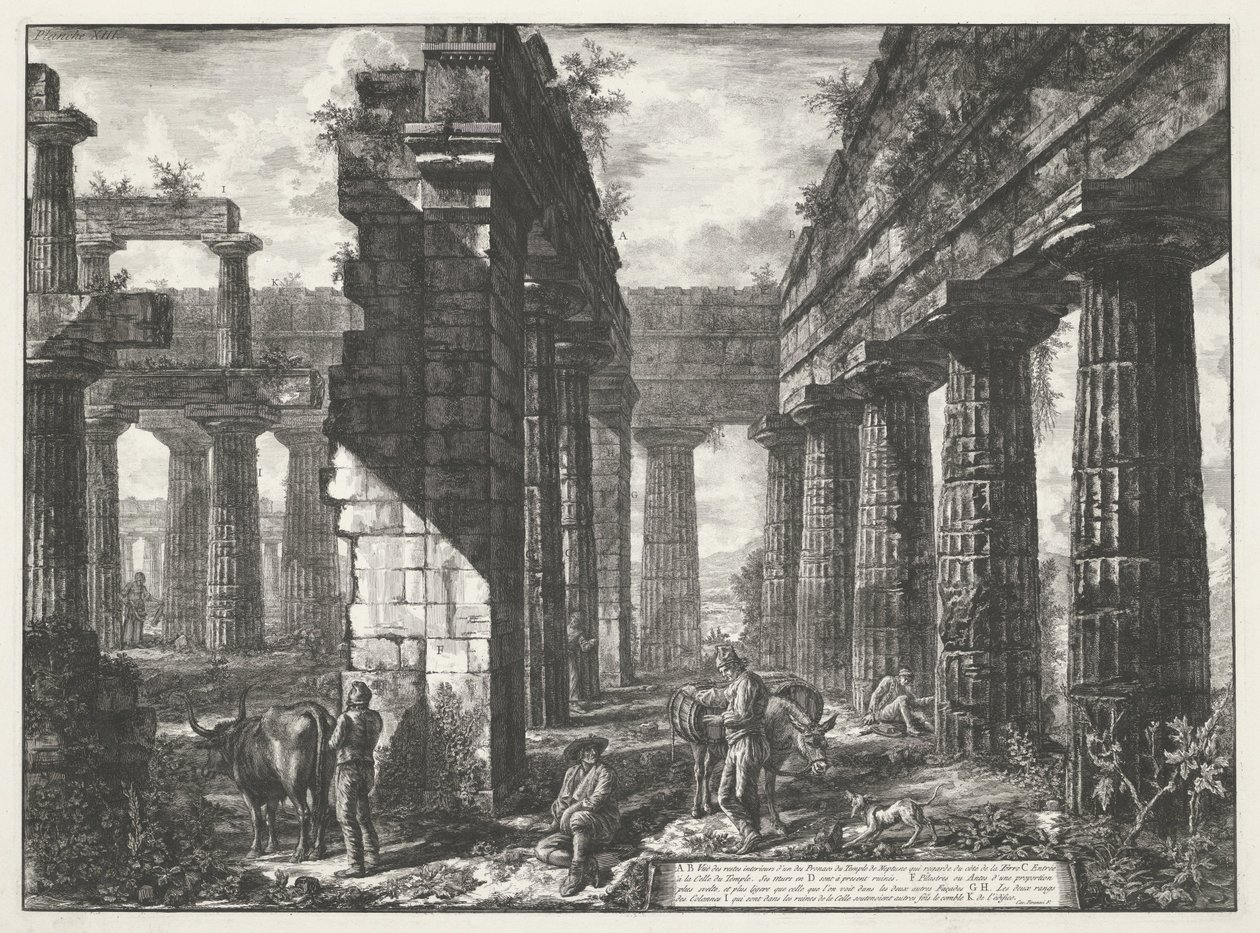 Tempio di Nettuno a Paestum da Giovanni Battista Piranesi