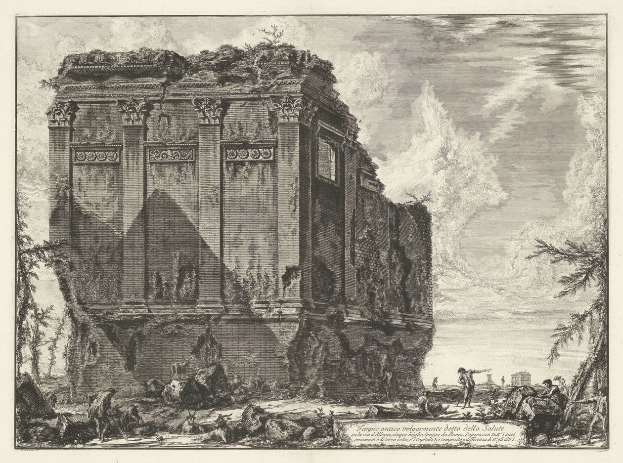 Tempio di Salus vicino a Roma da Giovanni Battista Piranesi
